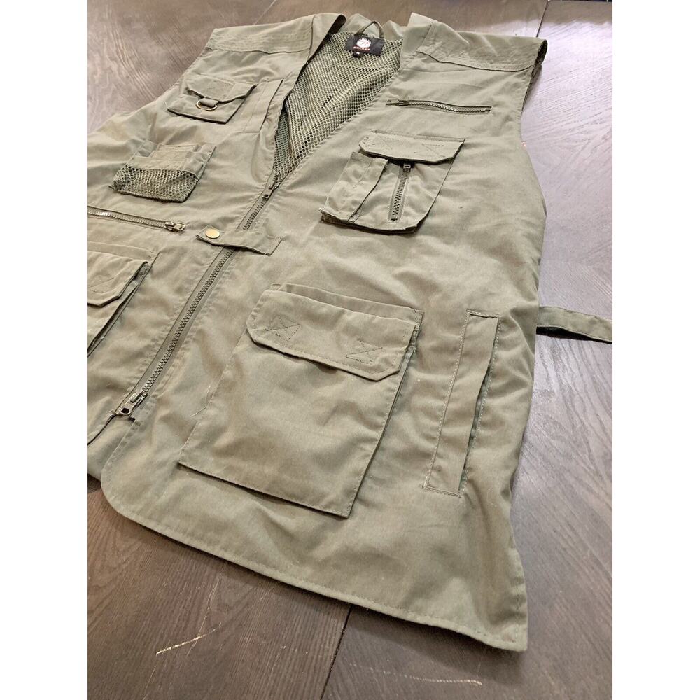 Rothco Tactical Vest Thick Heavy Duty Brown Tan shooting Combat Tested Size XL - Picture 3 of 15
